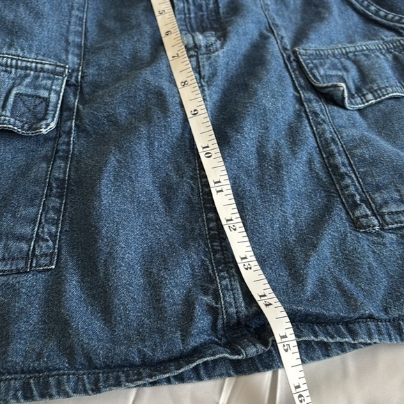 Columbia Vintage Cargo Denim Mini Skirt size small - Picture 5 of 8